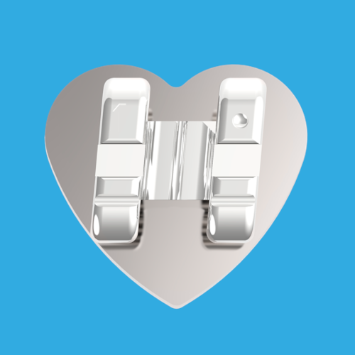 Super Heart designer braces bracket