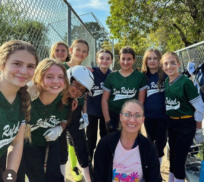 Valley Orthodontics-sponsored San Rafael Girls Softball team